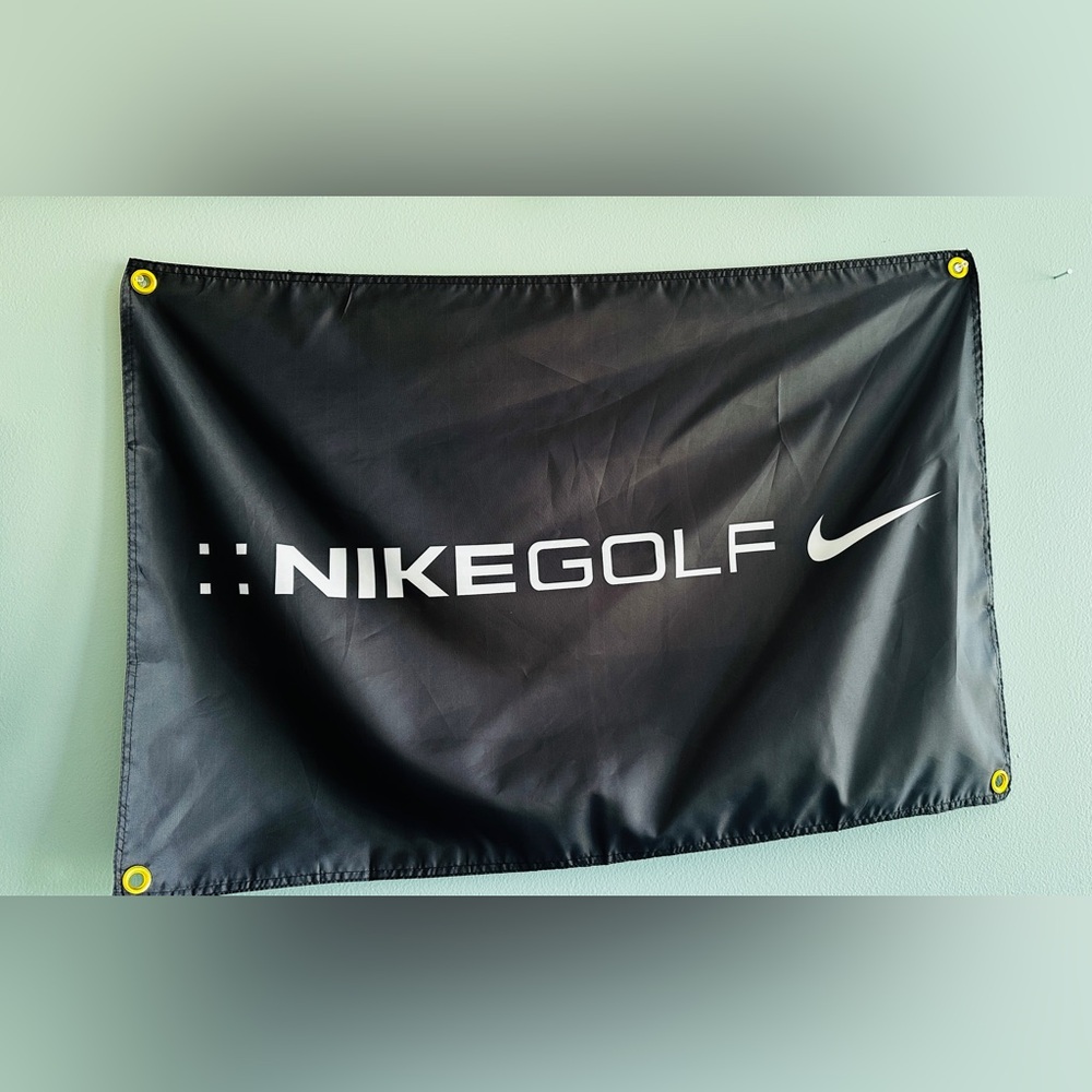 Nike Golf Black Banner with White Logo⛳️ 2’X3’
